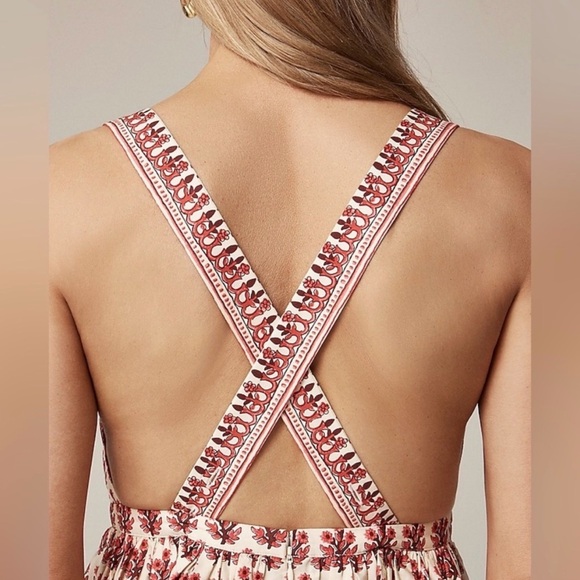 NWT J. Crew Embroidered apron dress in block print Size 0 $248 - Picture 2 of 11